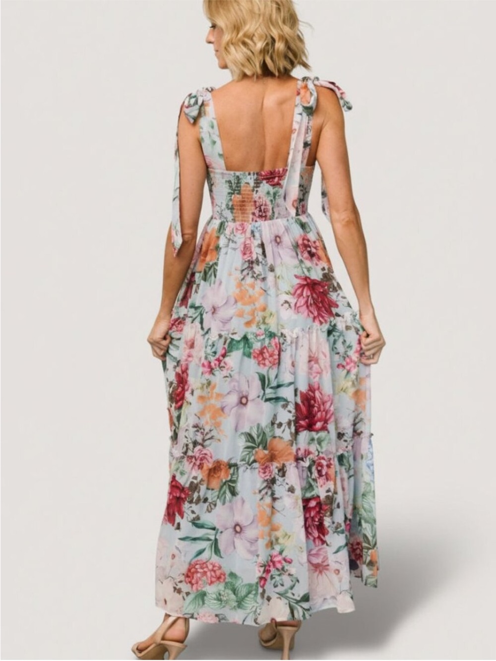 Baltic Born Anita Maxi Dress Light Blue - Picture 4 of 4
